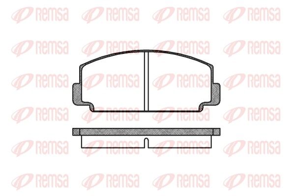 REMSA 0075.00 Brake Pad Set, disc brake
