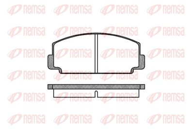 Brake Pad Set, disc brake REMSA 0075.00