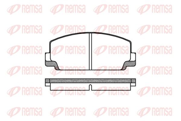 REMSA 0075.10 Brake Pad Set, disc brake