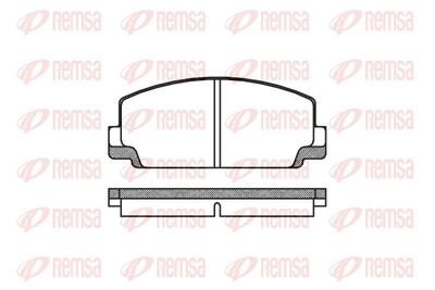 Brake Pad Set, disc brake REMSA 0075.10