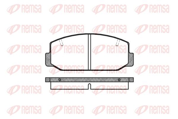 REMSA 0075.40 Brake Pad Set, disc brake
