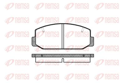 Brake Pad Set, disc brake REMSA 0075.40