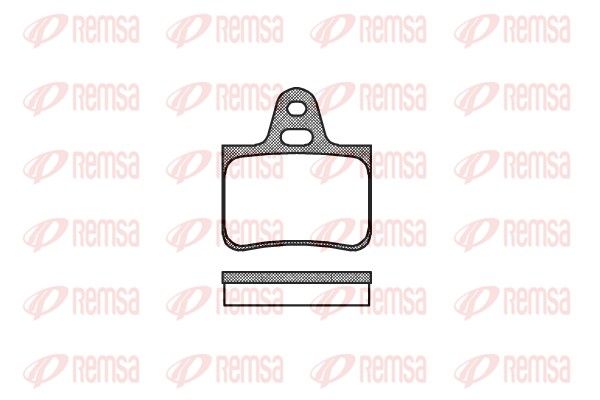 REMSA 0076.00 Brake Pad Set, disc brake