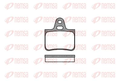 Brake Pad Set, disc brake REMSA 0076.00