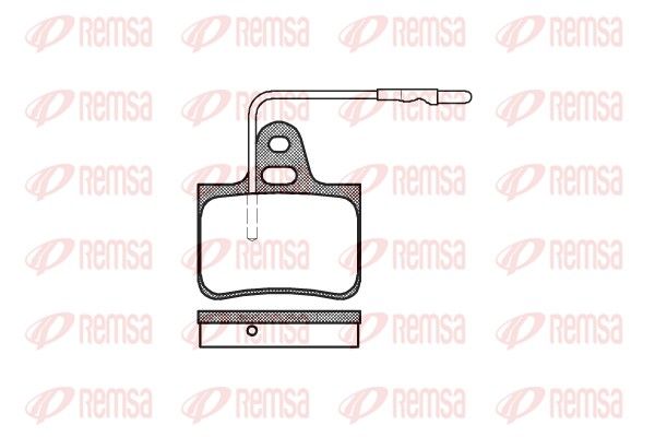 REMSA 0076.04 Brake Pad Set, disc brake