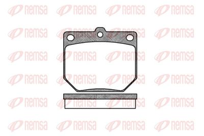 Brake Pad Set, disc brake REMSA 0077.20