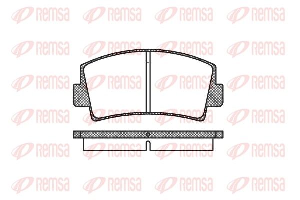 REMSA 0078.00 Brake Pad Set, disc brake