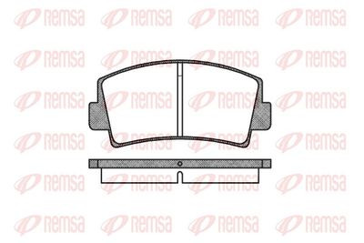 Brake Pad Set, disc brake REMSA 0078.00