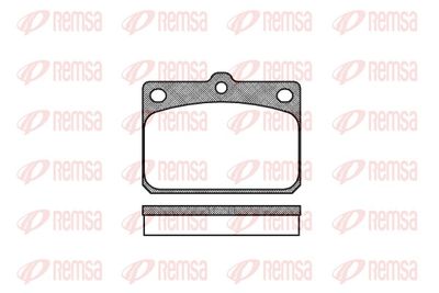 Brake Pad Set, disc brake REMSA 0079.00