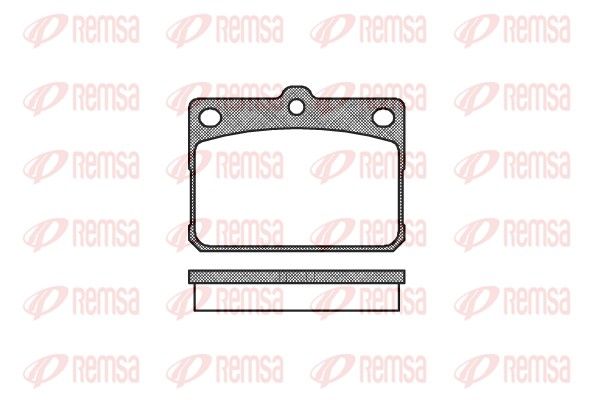 REMSA 0079.20 Brake Pad Set, disc brake