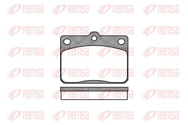 REMSA 0079.40 Brake Pad Set, disc brake