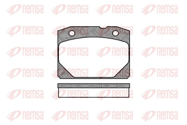 REMSA 0080.00 Brake Pad Set, disc brake
