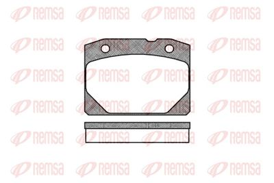 Brake Pad Set, disc brake REMSA 0080.00