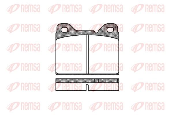 REMSA 0081.00 Brake Pad Set, disc brake