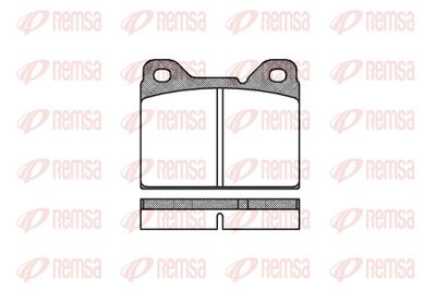 Brake Pad Set, disc brake REMSA 0081.00