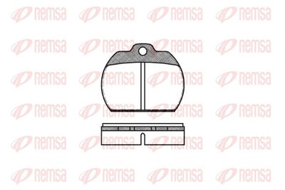 Brake Pad Set, disc brake REMSA 0082.00