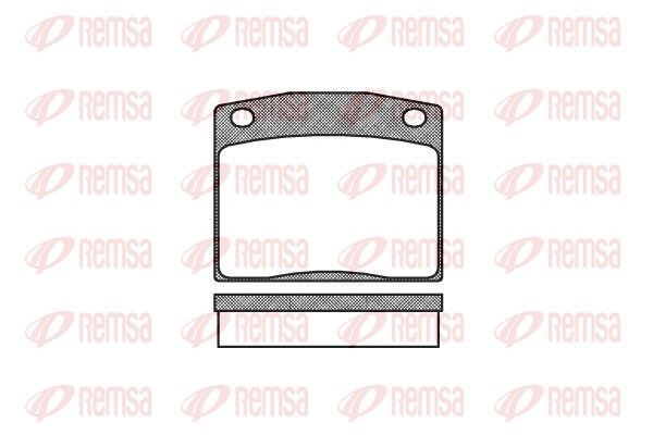 REMSA 0083.10 Brake Pad Set, disc brake