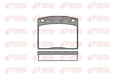 Brake Pad Set, disc brake REMSA 0083.10
