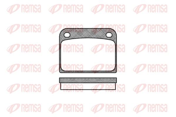 REMSA 0085.00 Brake Pad Set, disc brake