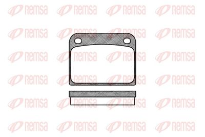 Brake Pad Set, disc brake REMSA 0085.00