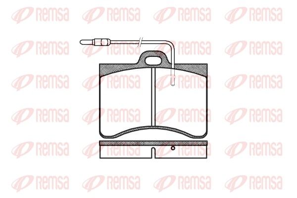 REMSA 0086.04 Brake Pad Set, disc brake