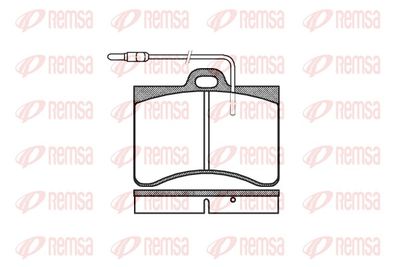 Brake Pad Set, disc brake REMSA 0086.04