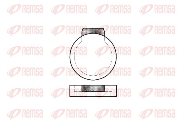 REMSA 0087.00 Brake Pad Set, disc brake
