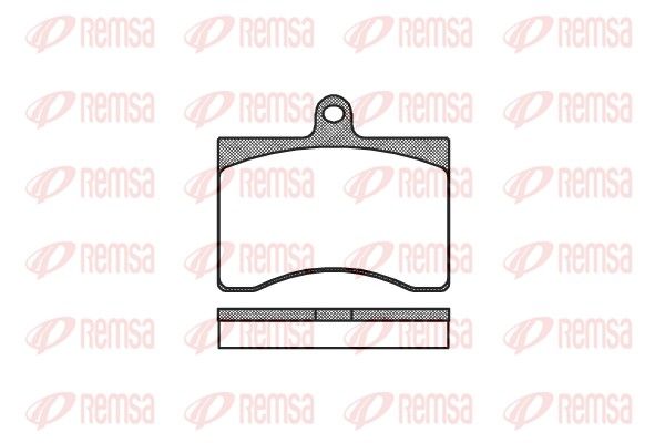 REMSA 0090.00 Brake Pad Set, disc brake