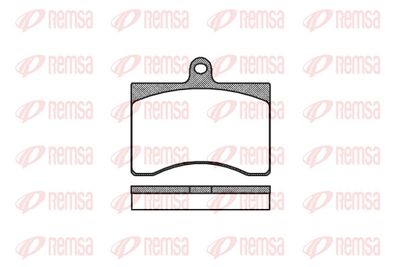 Brake Pad Set, disc brake REMSA 0090.00