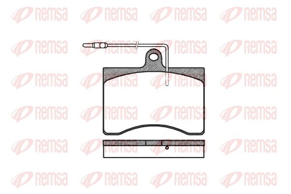 REMSA 0090.04 Brake Pad Set, disc brake