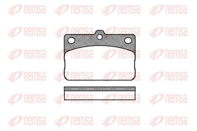 Brake Pad Set, disc brake REMSA 0092.00