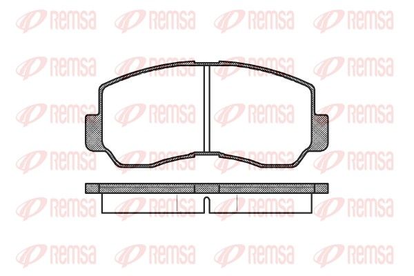 REMSA 0094.40 Brake Pad Set, disc brake