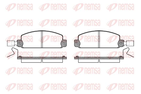REMSA 0097.24 Brake Pad Set, disc brake