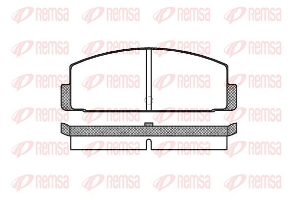 REMSA 0100.00 Brake Pad Set, disc brake