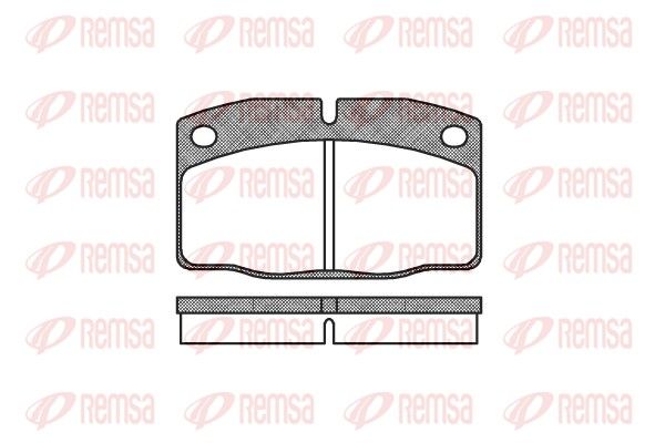 REMSA 0101.00 Brake Pad Set, disc brake