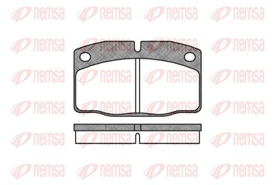 Brake Pad Set, disc brake REMSA 0101.00