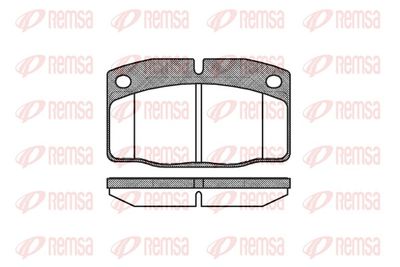 Brake Pad Set, disc brake REMSA 0101.20