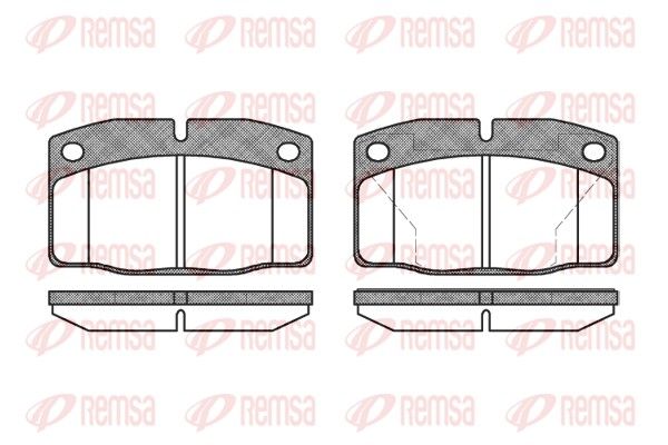 REMSA 0101.40 Brake Pad Set, disc brake