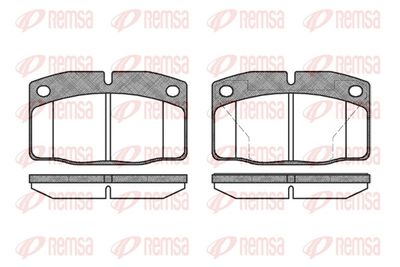 Brake Pad Set, disc brake REMSA 0101.40