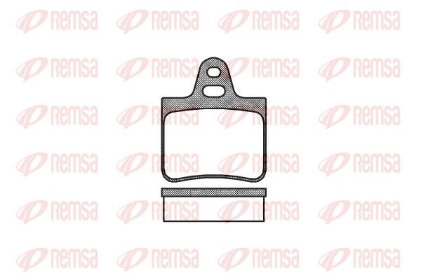 REMSA 0102.00 Brake Pad Set, disc brake