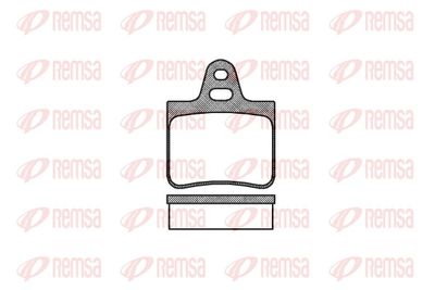 Brake Pad Set, disc brake REMSA 0102.00
