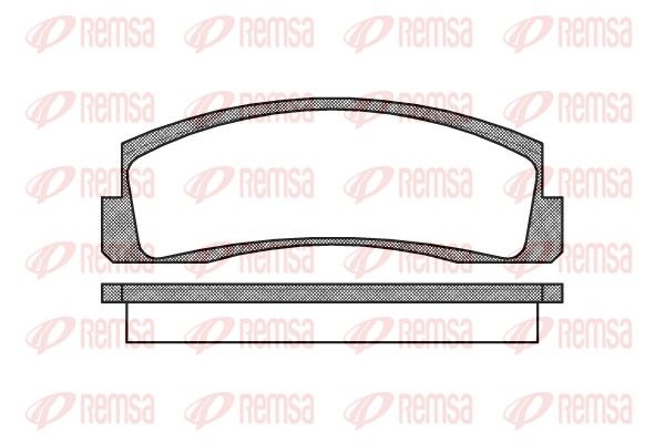 REMSA 0103.00 Brake Pad Set, disc brake