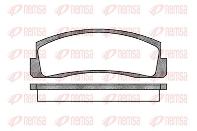 Brake Pad Set, disc brake REMSA 0103.00