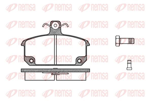 REMSA 0104.02 Brake Pad Set, disc brake