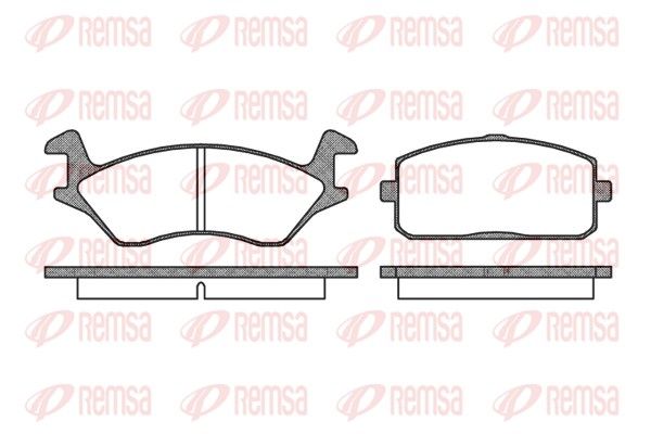 REMSA 0105.00 Brake Pad Set, disc brake