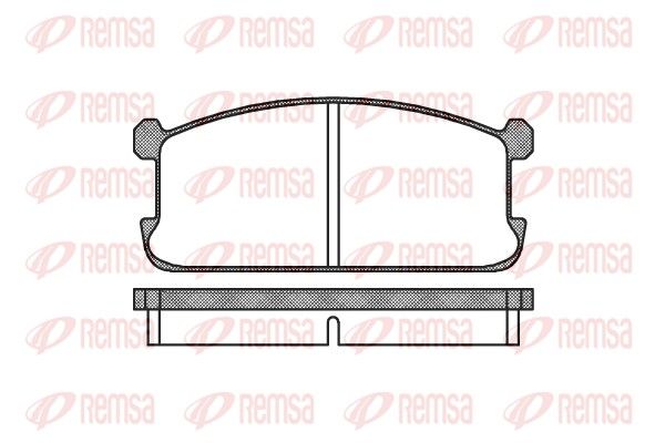 REMSA 0106.00 Brake Pad Set, disc brake