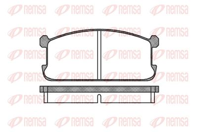 Brake Pad Set, disc brake REMSA 0106.00