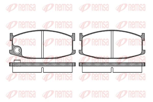 REMSA 0108.10 Brake Pad Set, disc brake