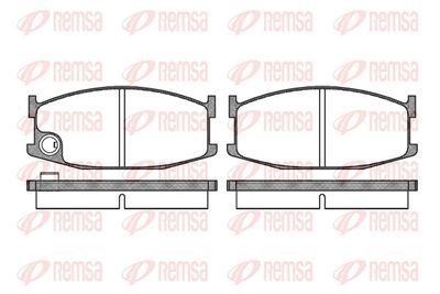 Brake Pad Set, disc brake REMSA 0108.10
