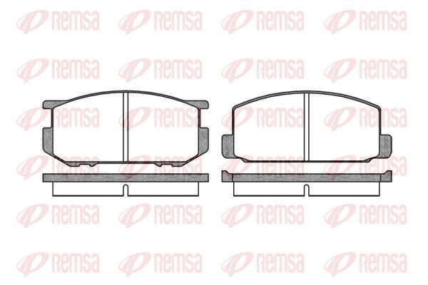 REMSA 0109.00 Brake Pad Set, disc brake